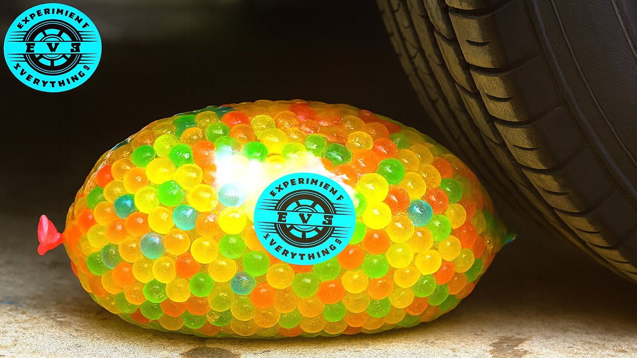 Experiment Car vs Giant Orbeez Balloon - Crushing Crunchy & Soft Things by Car! EvE