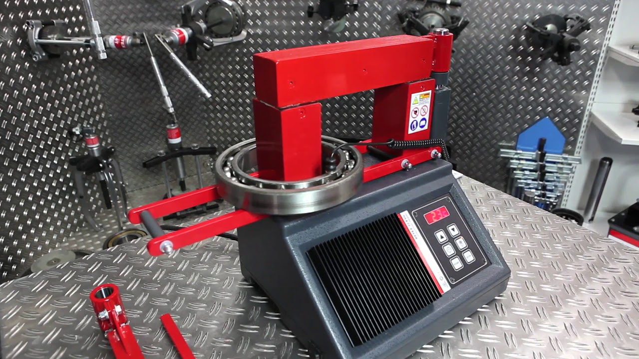 Easy mounting of bearings, couplings, gears with a Induction heater BETEX 22 ESDi