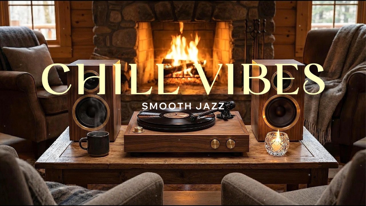 Smooth Jazz RNB Soul for Late Night Relax 🌙 Cozy Room Vinyl Vibes & Warm City Lights