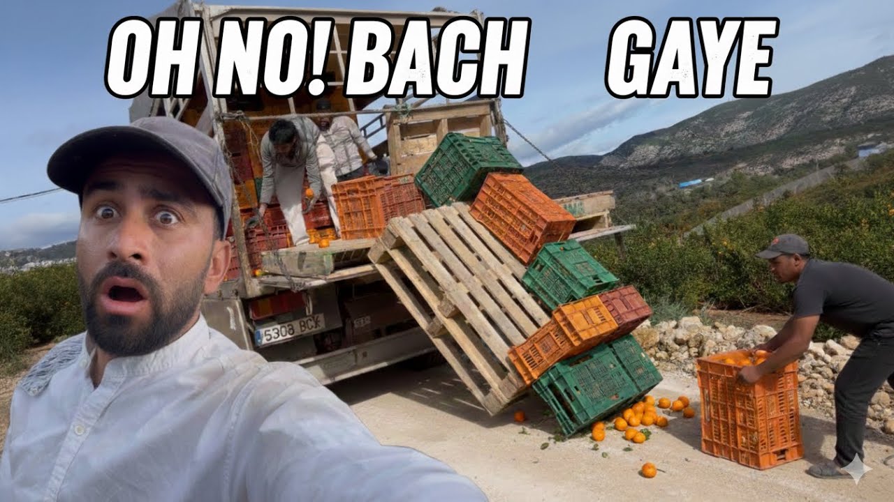 Allah Ne Bacha Liya! 🤲 | Spain Mein Truck Loading Accident 🚛