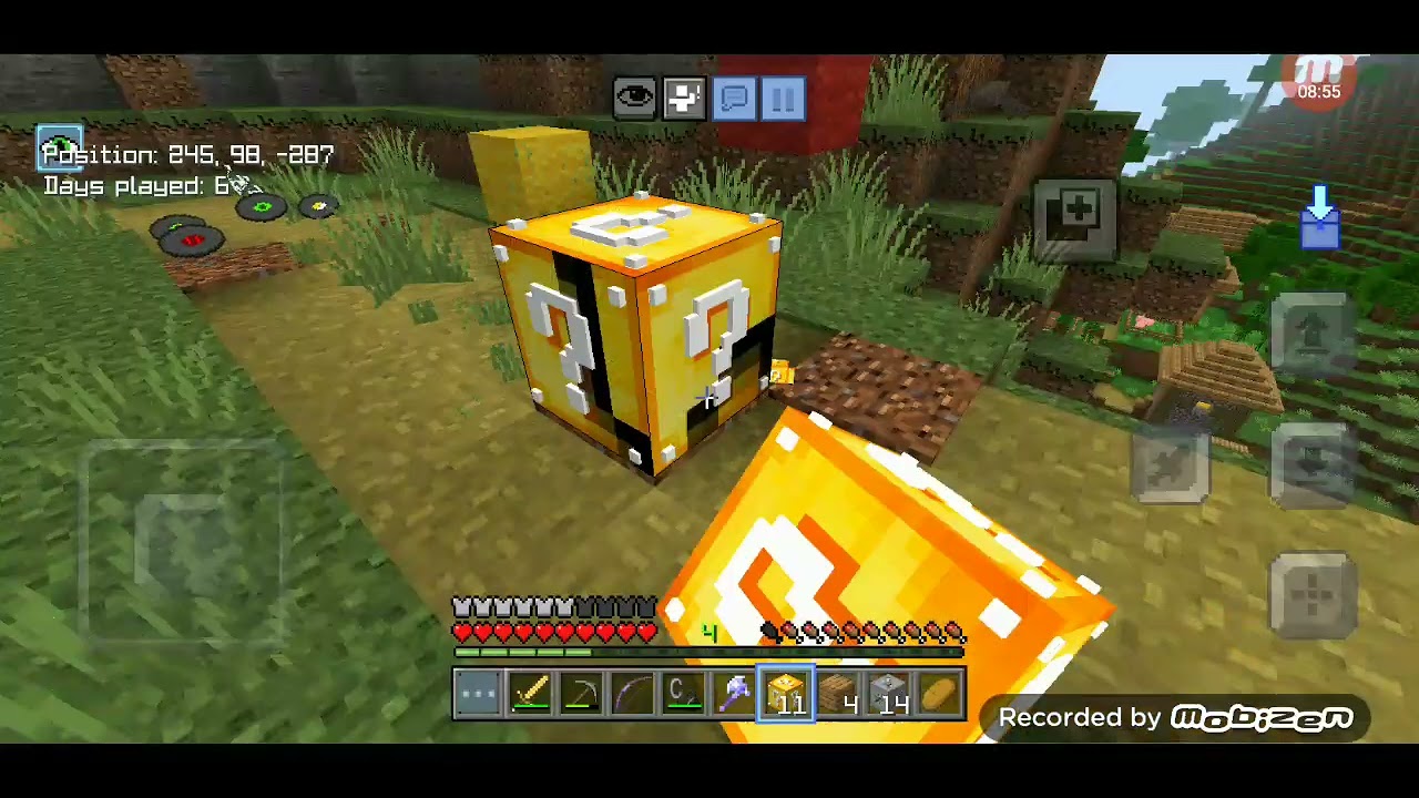 حظ كرافت #2# تفتيح بلوكات الحظ #ماين_كرافت#