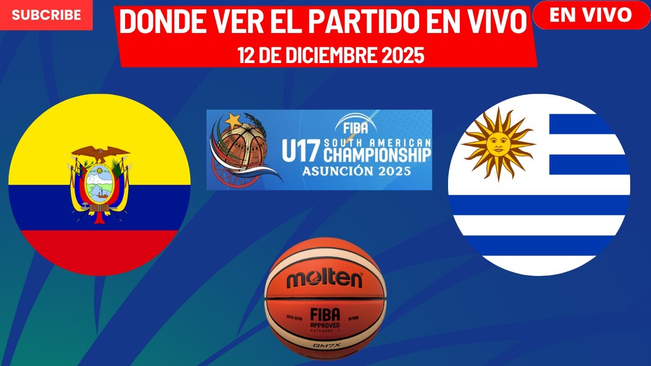🏀Ecuador vs Uruguay🏀Donde Ver El Partido EN VIVO|Campeonato Sudamericano U17 FIBA 2025