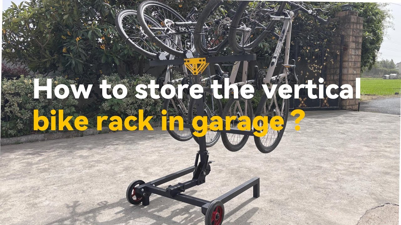 How to store the vertical bike rack in garage ?