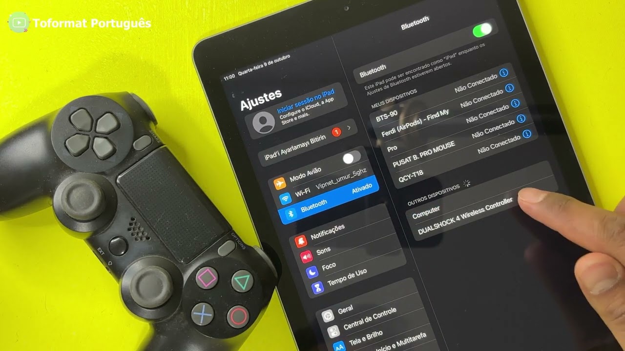 Como Emparelhar o Controle DualShock 4 com o iPad: Tutorial Passo a Passo