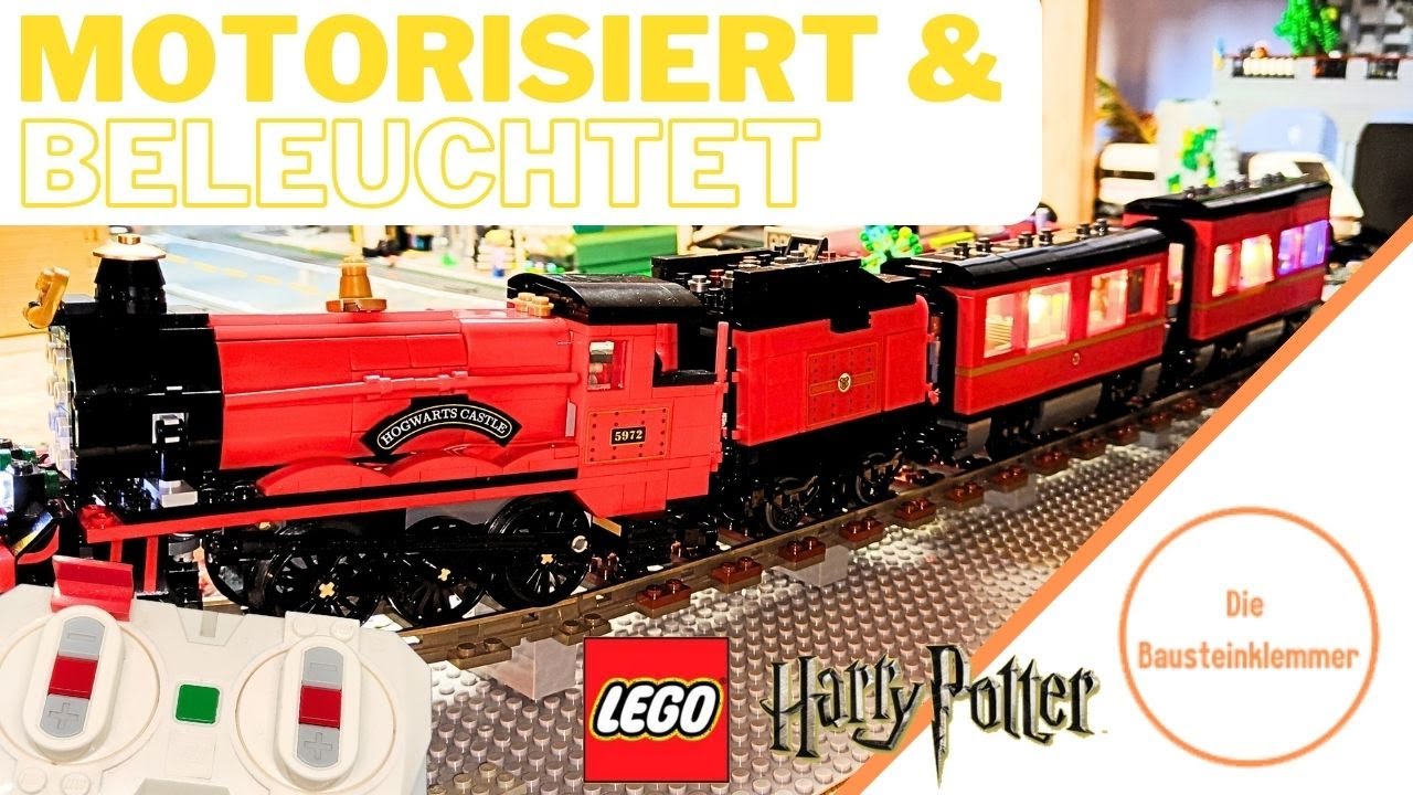 Kann der LEGO® Hogwarts Express ( 75955 ) auch LEUCHTEN und FAHREN (Motorisierung) !? #harrypotter