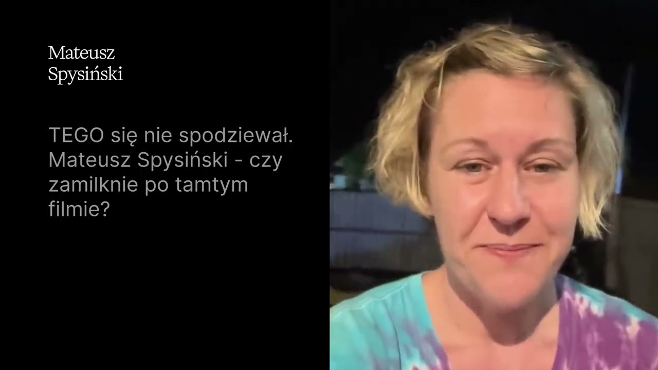 MATEUSZ SPYSIŃSKI: KONIEC KŁAMSTW. Użyłam słów jego własnej żony!