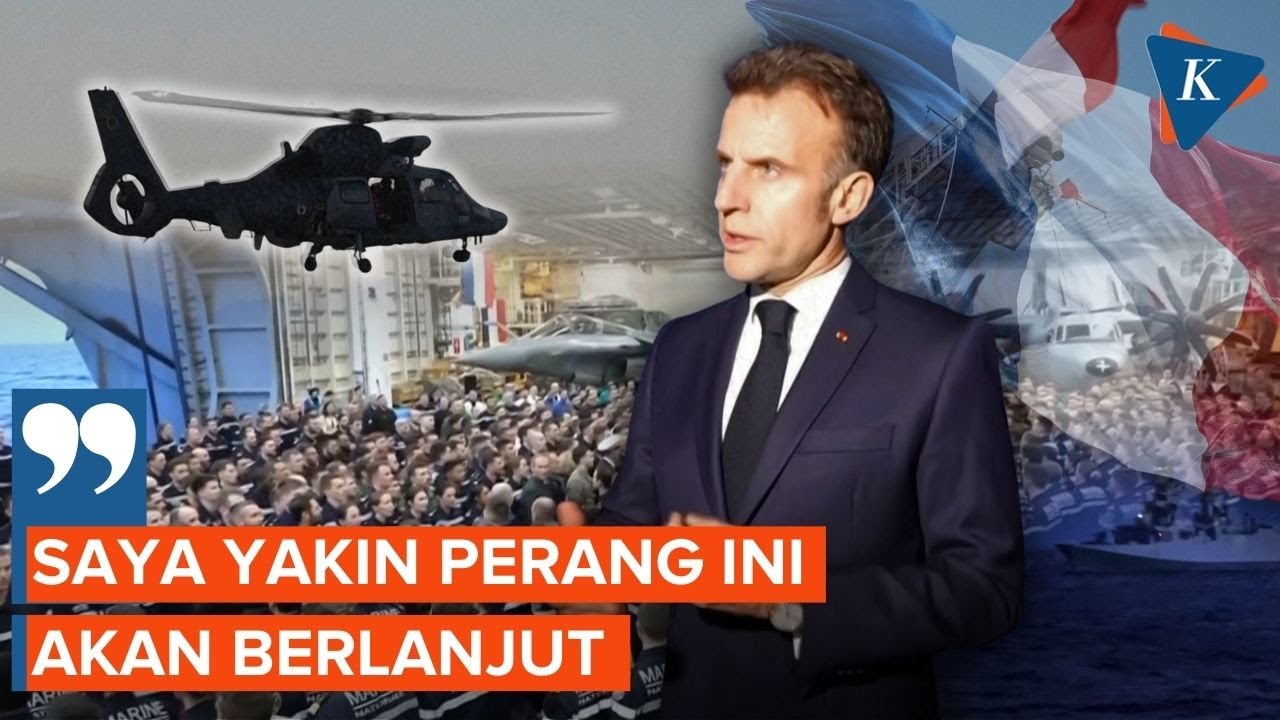 Macron Siapkan Militer Perancis Hadapi Perang Panjang di Timur Tengah