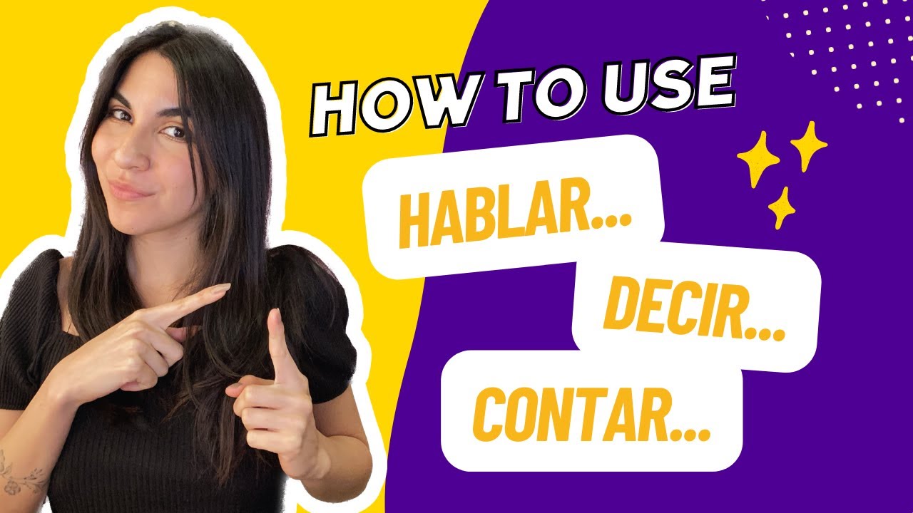 Difference Between: Contar, Decir y Hablar 🗣️ | Confusing Spanish Verbs🇪🇸 |