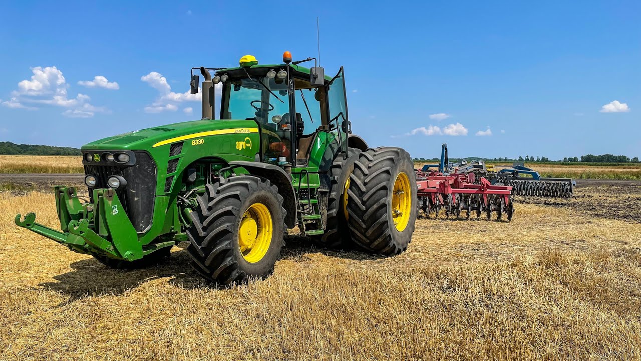 Tarlóhántás 2021 | John Deere 8330 + Kühne + NORAN Trilex 6,5 m ékgyűrűs henger