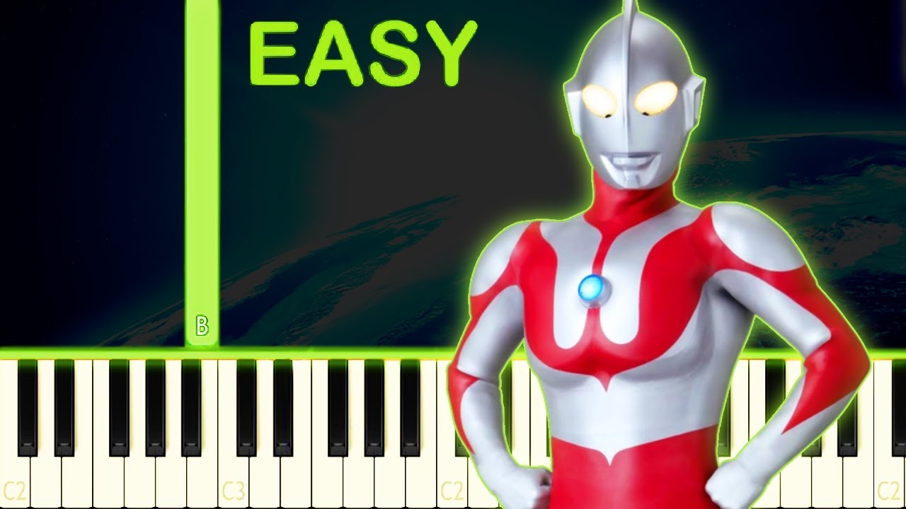ULTRAMAN&acute;S THEME - EASY Piano Tutorial