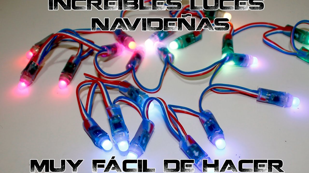 Impresionantes luces navideñas con arduino a todo color. Muy fácil de hacer