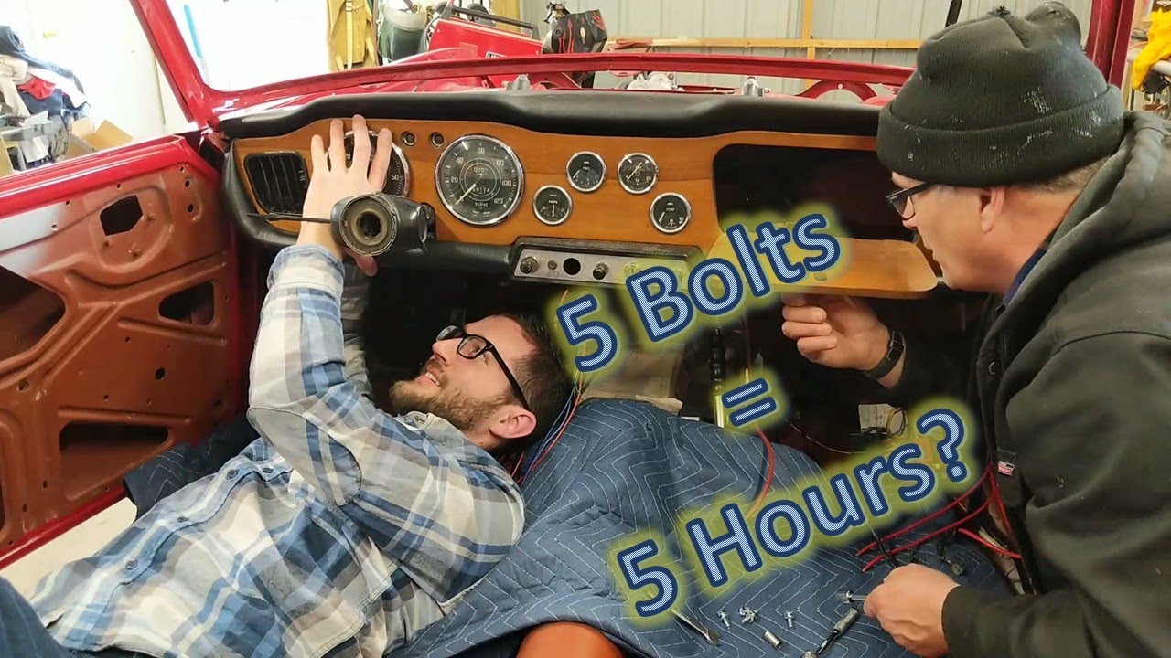 Dashboard Install in Our Triumph TR4 | Wegs Garage