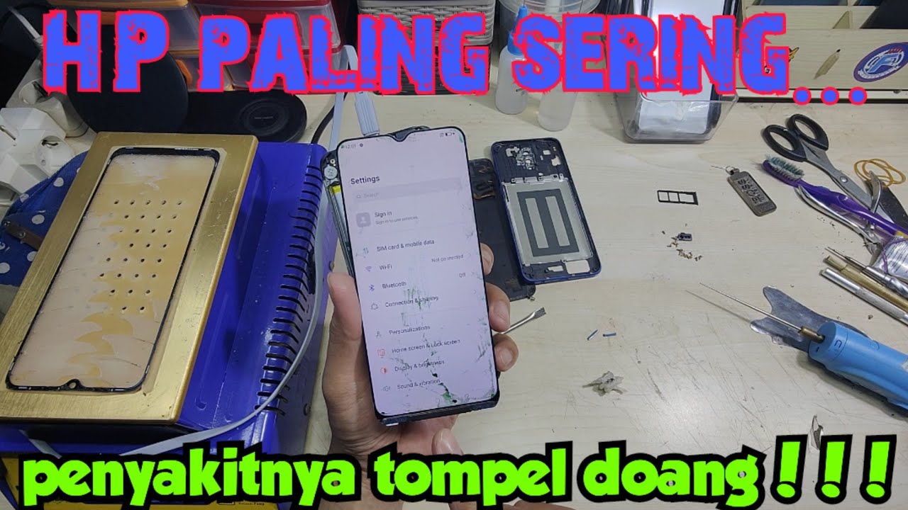 REPAIR / menghilangkan tompel pada LCD ips oppo A9 2020...hp paling sering tompel
