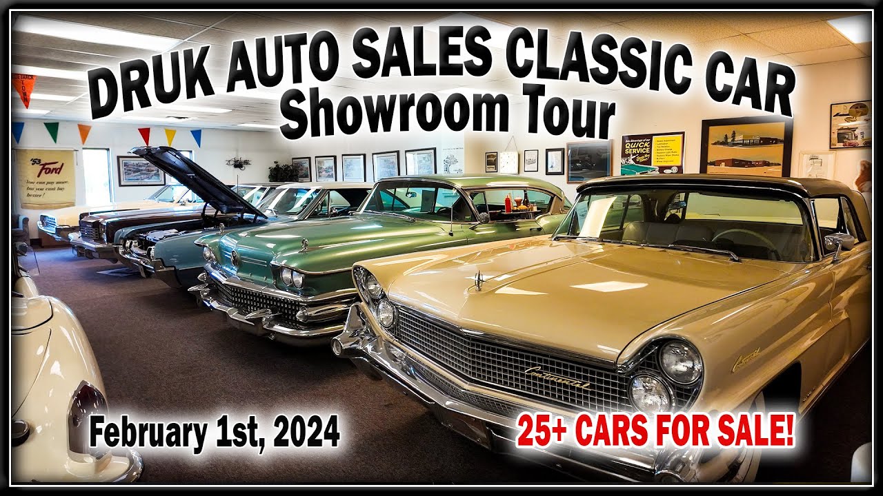 CLASSIC CARS FOR SALE LOT WALK - Druk Auto Sales Ramsey Minnesota February 1st, 2024