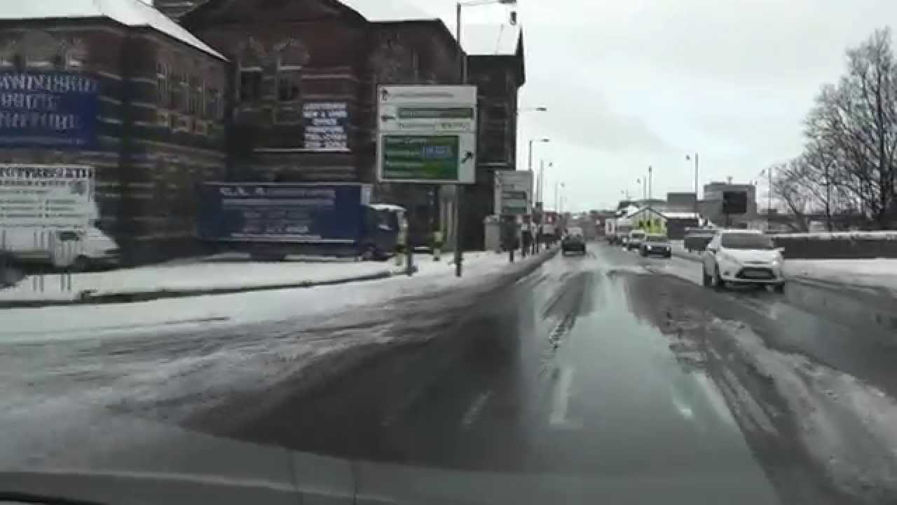 A Drive from Tameside Hospital to Crowhill, Ashton under Lyne Jan 2013