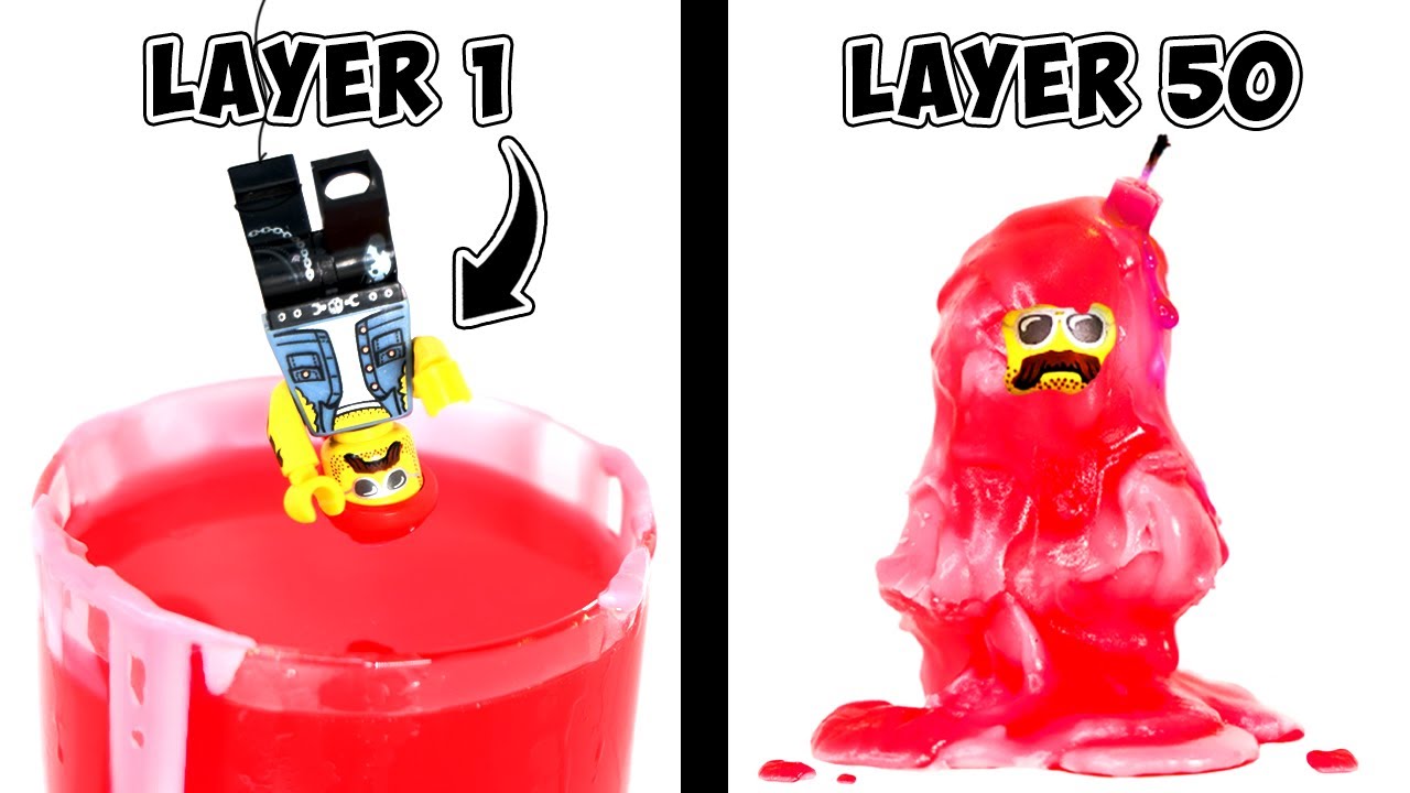 I Trapped LEGO In 100 Layers of HOT WAX
