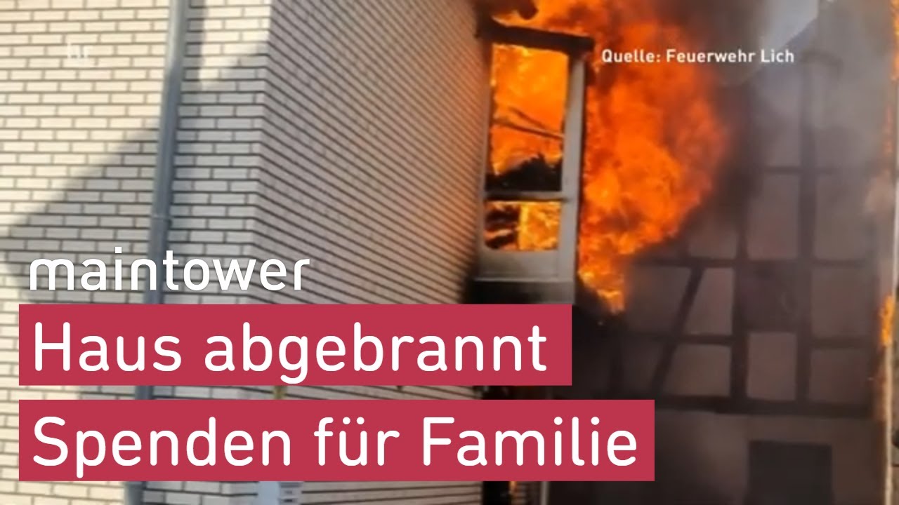 Spendenaktion nach Brand in Lich | maintower