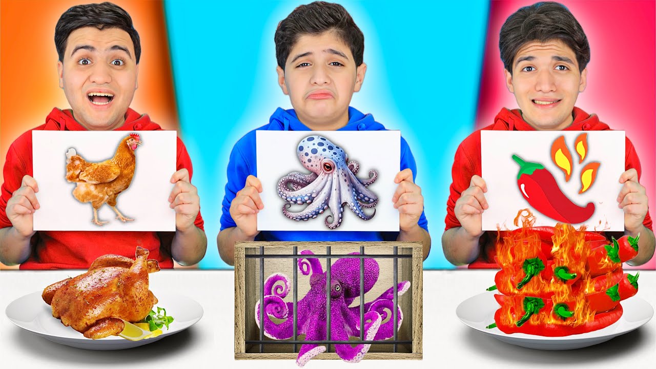 تحدي لا تختار الطعام الخطأ ❌ اخر من يتوقف يربح 20,000$ 🤯 اكلنا اكثر مأكولات مقرفه 🤮