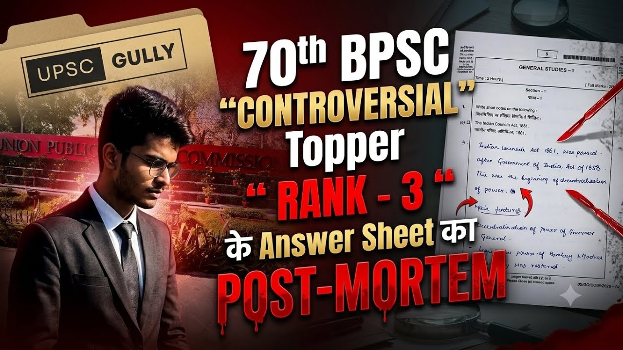 70th BPSC Topper Rank 3 Answer Sheet Reality Check | Rank 3 BPSC 70th | BPSC Rank 3 Copy #bpscmains