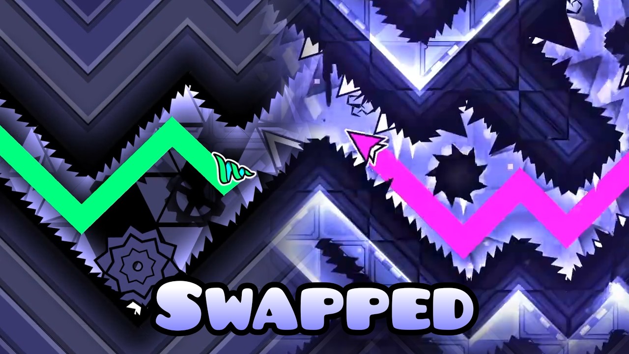 Arctic Lights и Antarctic Lights, но с поменянными местами песнями | Geometry Dash [4K]