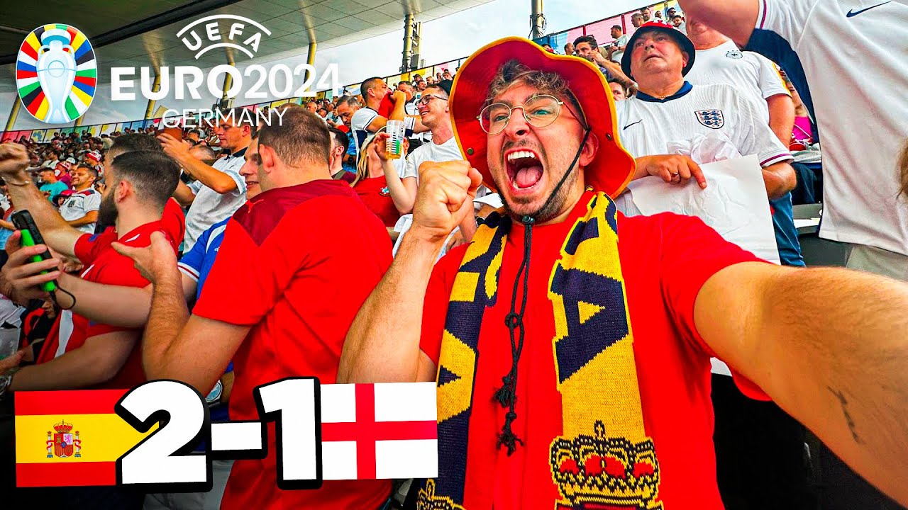 España 2-1 Inglaterra 🏆 FINAL EUROCOPA REACCIÓN *se PEGAN en la grada*