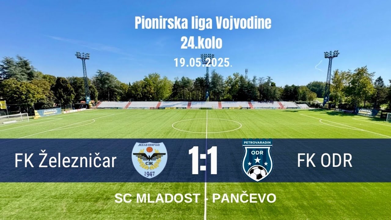PIONIRI: Železničar - ODR (Petrovaradin) 1:1