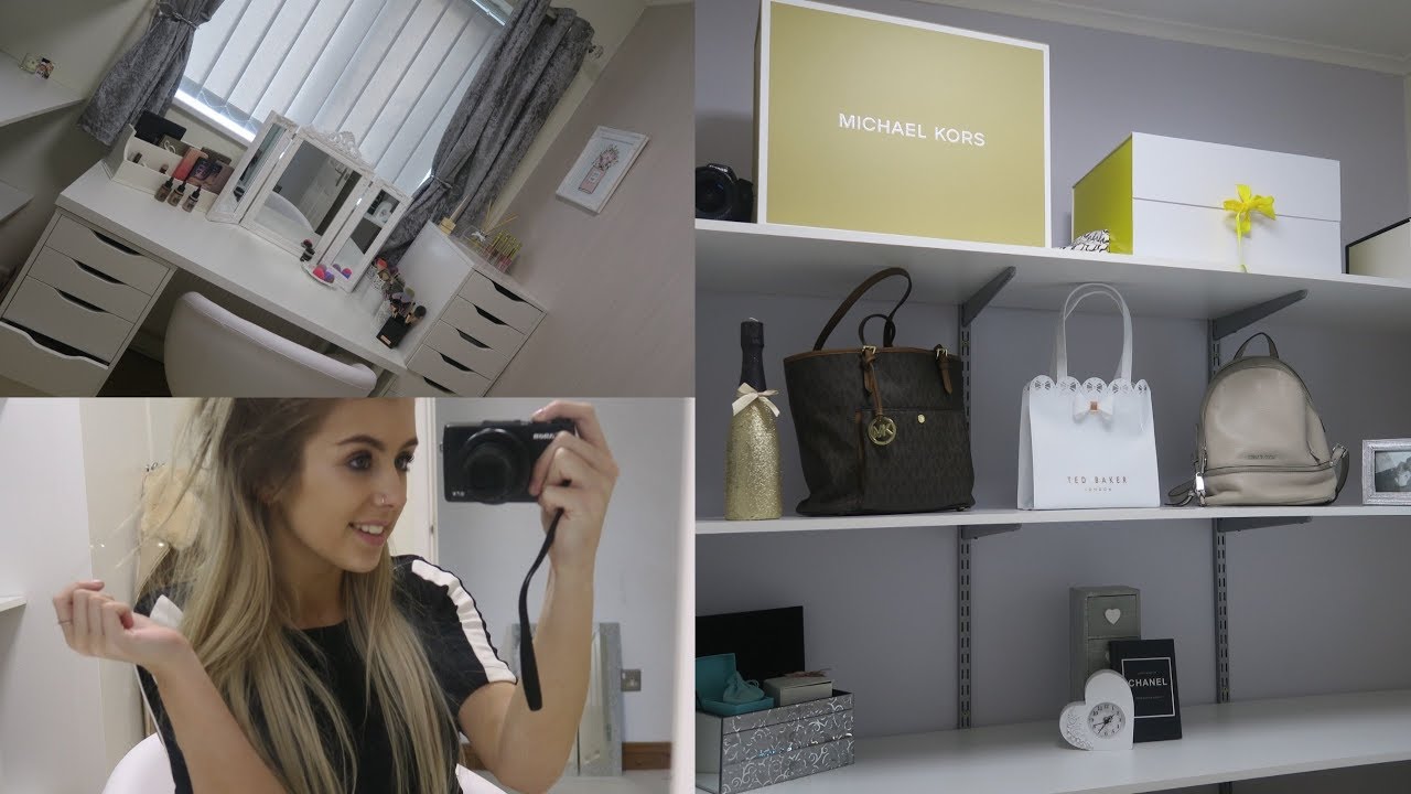 MY NEW MAKEUP ROOM | DIY, MAKEUP STORAGE, DISPLAY SHELVES