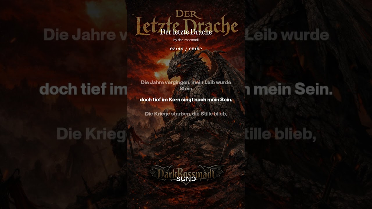 Der letzte Drache #VergesseneLegenden #MythischeDunkelheit #EwigerAbschied #DarkRossmadl
