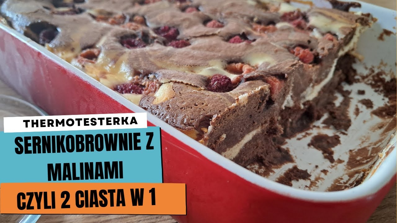 Sernik? Brownie? SERNIKOBROWNIE z malinami!