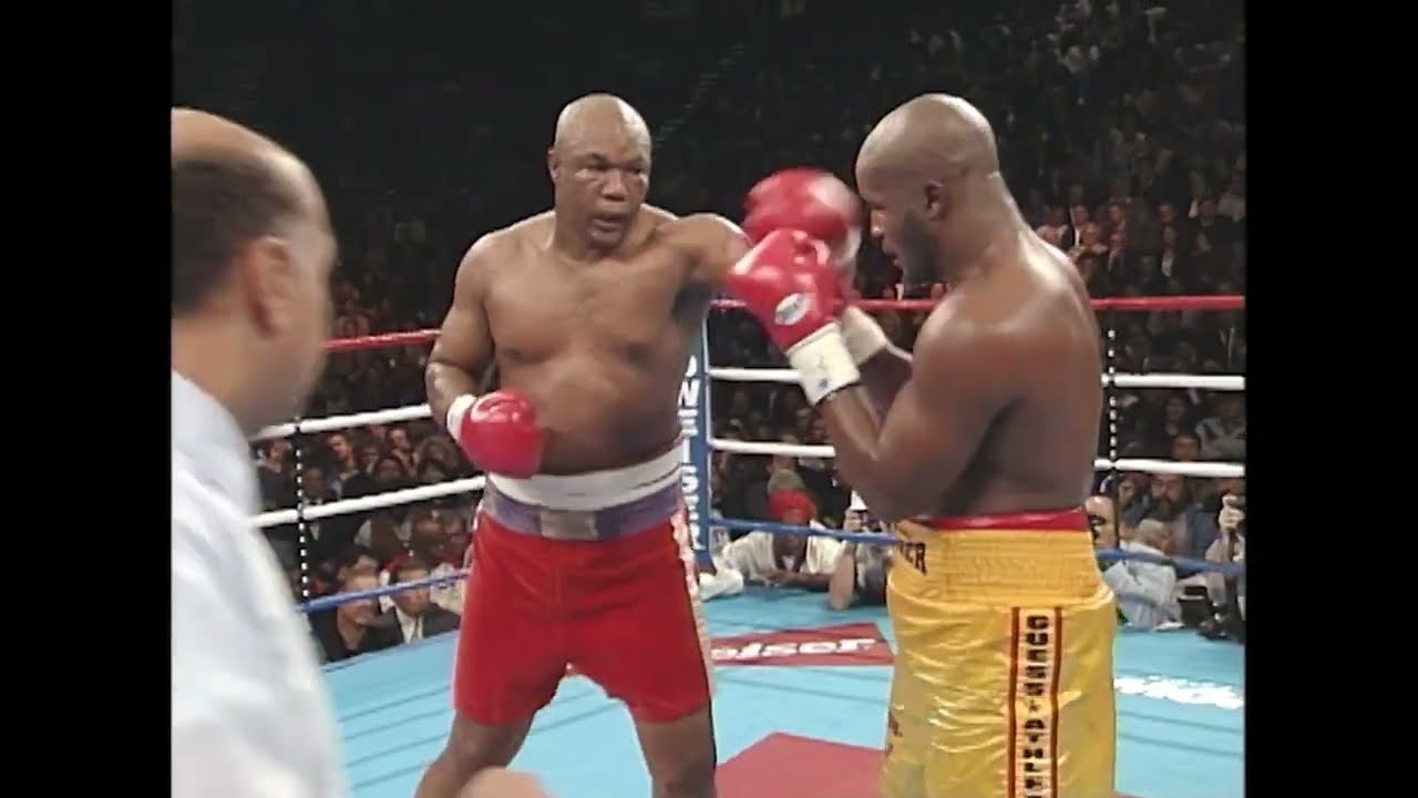 When George Foreman STUNNED the world by BEATING Michael Moorer to become HEAVYWEIGHT CHAMP at 45!