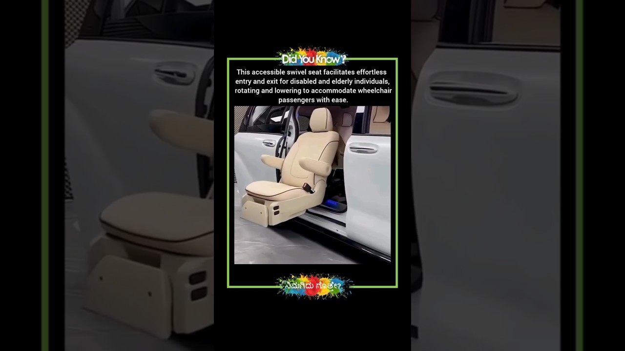 Swivel Rotating Car Seat for Disabled and Elderly: Effortless Entry and Exit