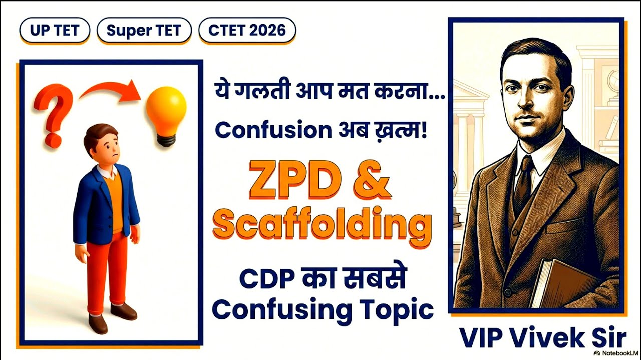ZPD और Scaffolding 😱 | वायगोत्स्की का सिद्धांत | CDP Important | UPTET Super TET CTET