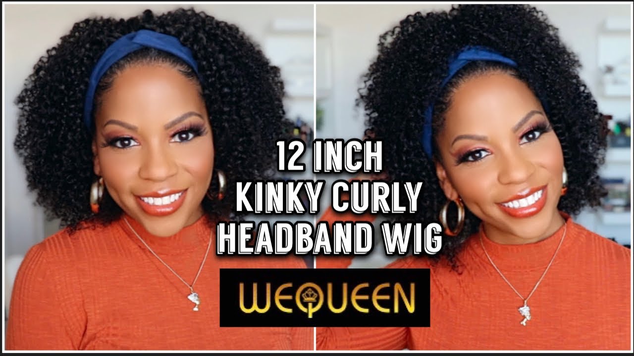 12 INCH KINKY CURLY HEADBAND WIG | WEQUEEN REVIEW