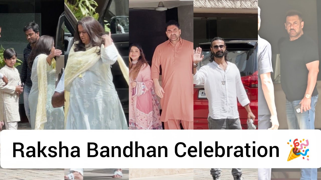 Khans  Raksha Bandhan Celebration Salman Khan Arbaaz Khan Shura Khan Arpita Khan And More
