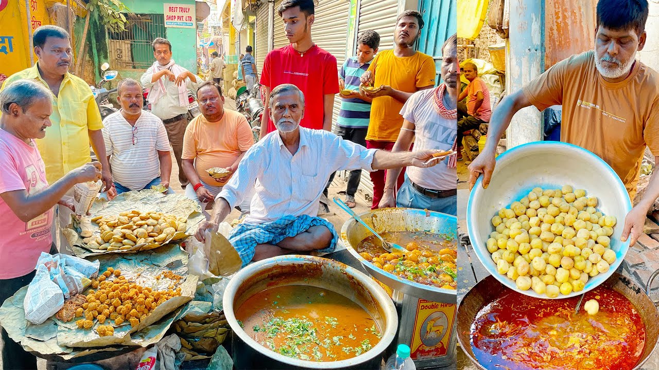 100 year Old Nandu ki Kachori, Dum Aloo aur Pakori for ONLY Rs 1/- || सब कुछ 30 min में बिक जाता हे