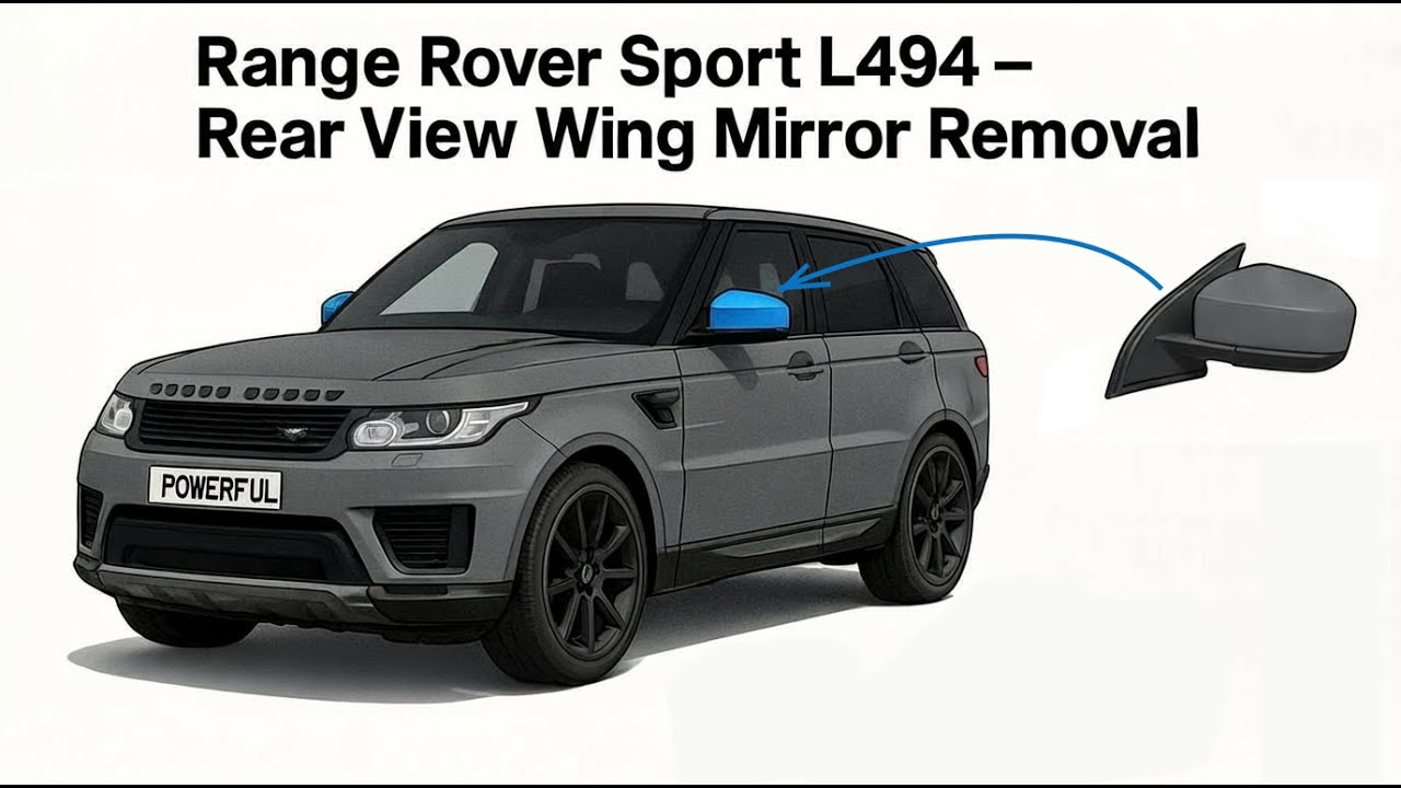 How to remove the door wing mirror on Range Rover Sport L494