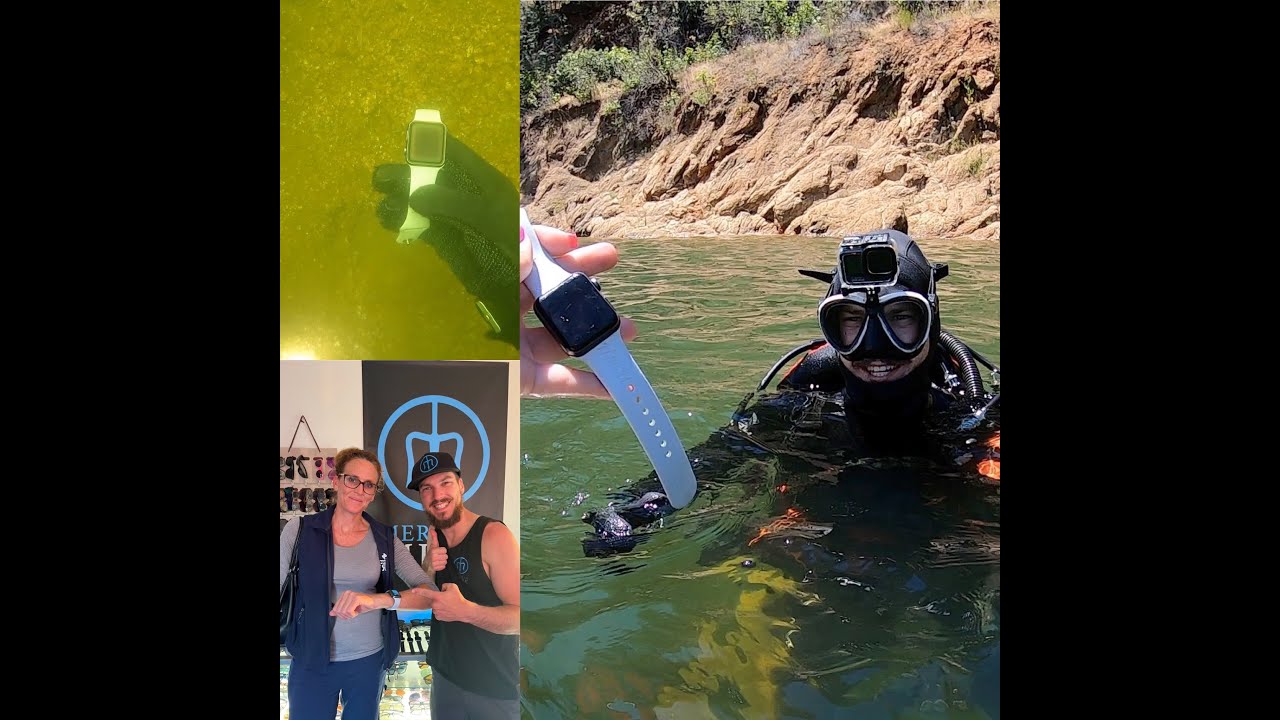 Diving For Trash & Treasure In Folsom Lake! Found & Returned Nurse's Apple Watch!
