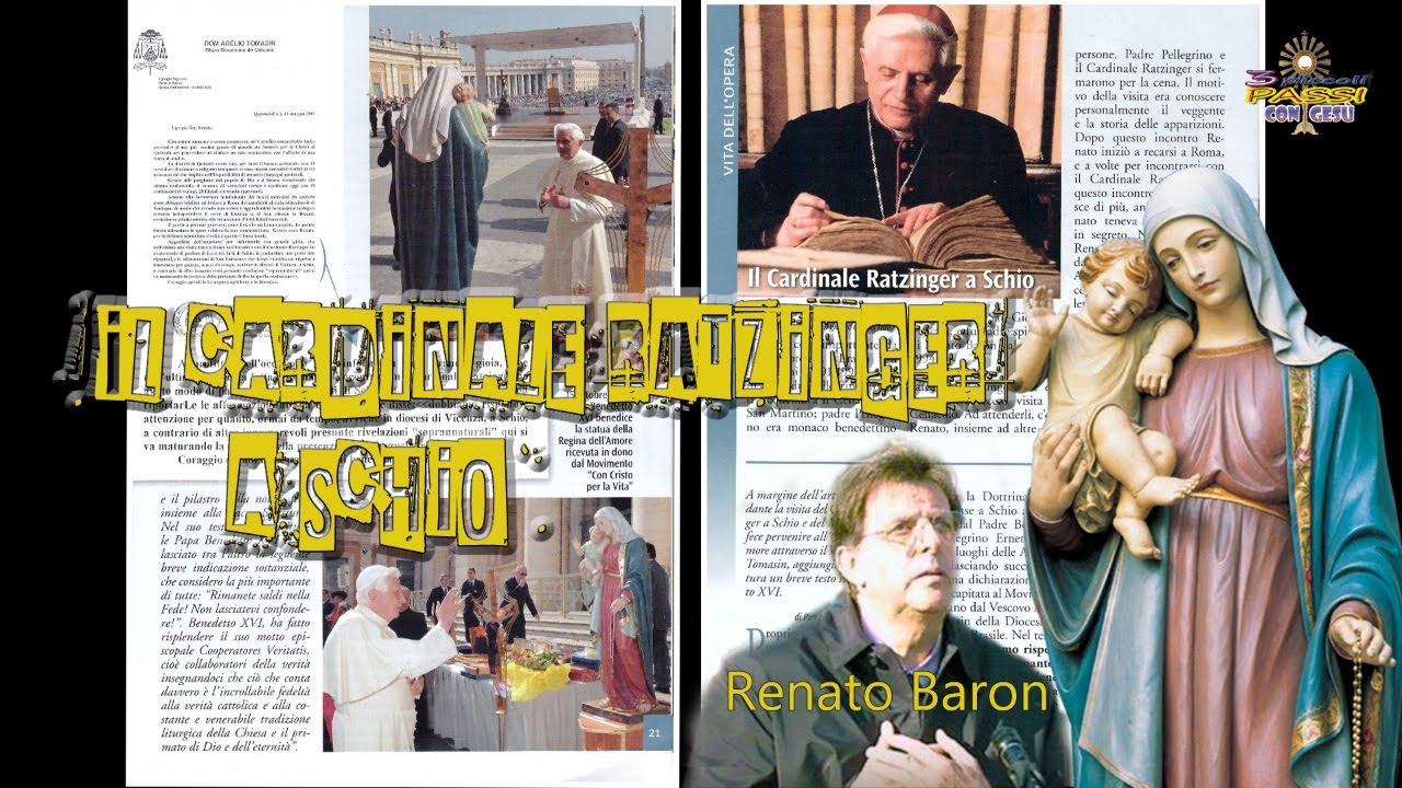 Il Cardinale Ratzinger a Schio (Maria Regina dell&rsquo;Amore) - 3 Piccoli Passi con Ges&ugrave;