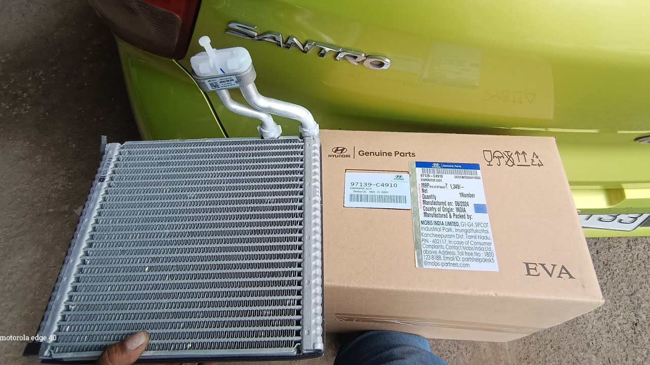 How to change New Santro Ac Cooling Coil 9595669932