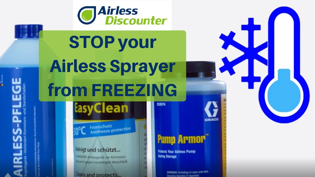Airless Q&A #3 - Prevent your Airless Sprayer from Freezing