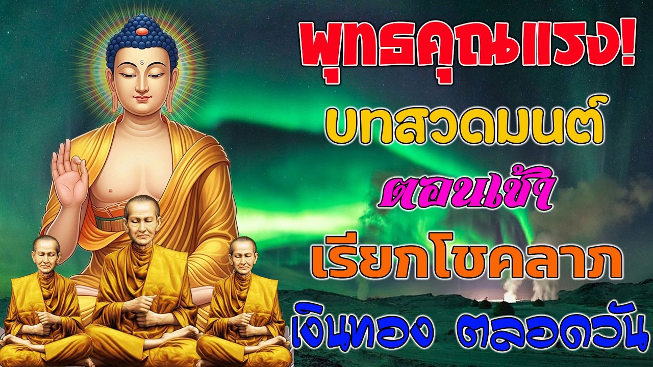 💰บทสวดมนต์ตอนเช้า พลังแรง เข้าพรรษา เงินเข้าไม่หยุด พลังศักดิ์สิทธิ์ รวยแบบไม่จำกัด🌷🌷🌷