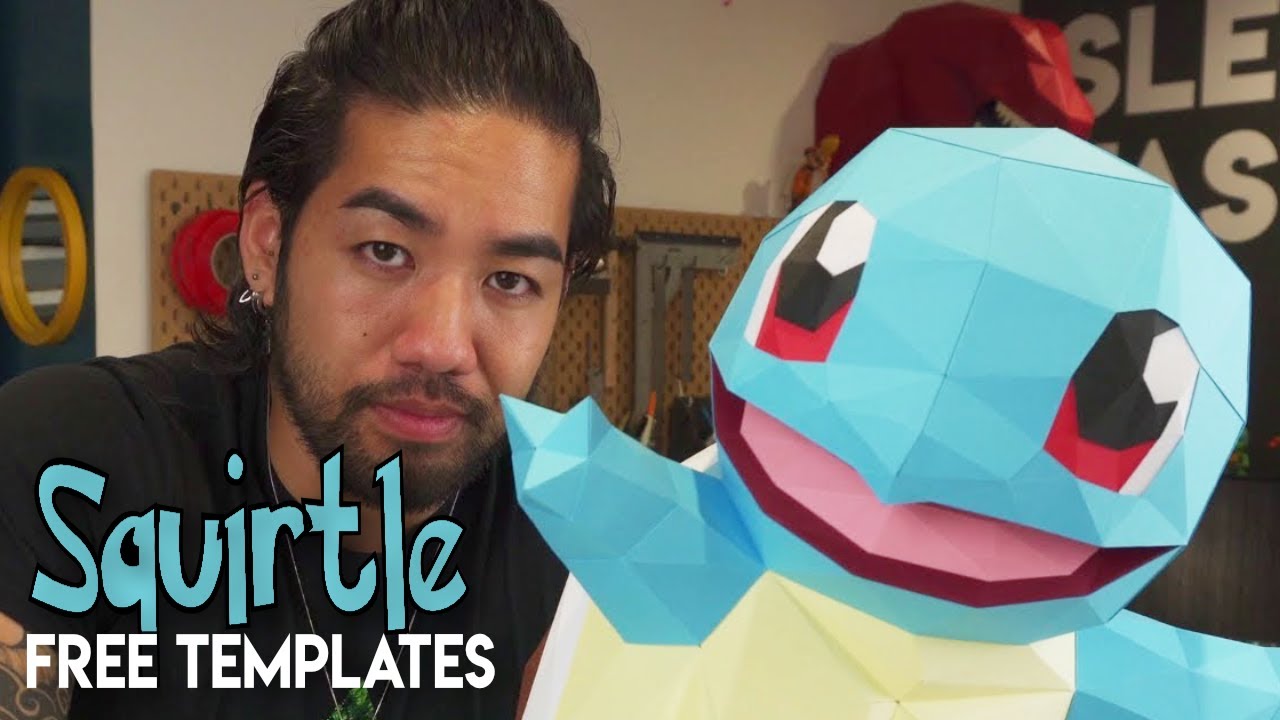 Papercraft Pokemon — как сделать Сквиртла из бумаги! Бесплатное руководство