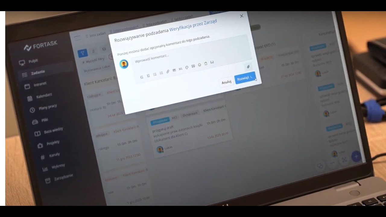 Fortask w Urzędzie Miejskim w Mosinie