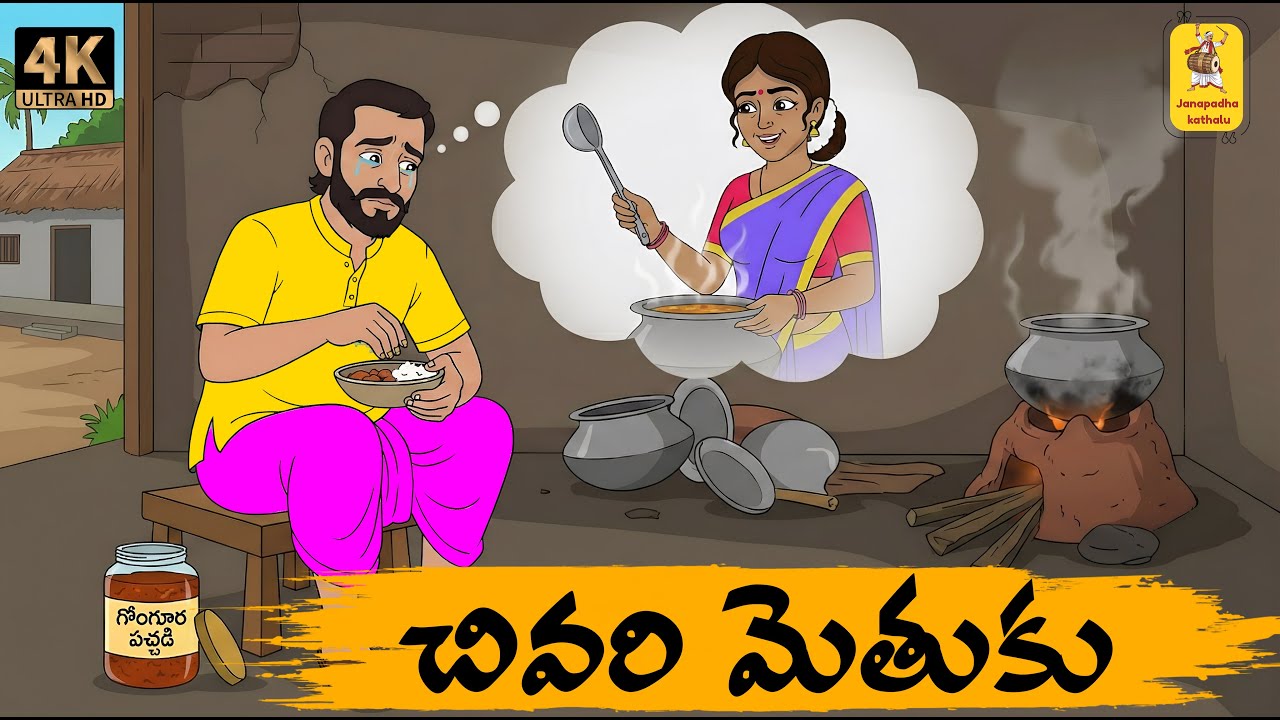 Telugu Stories - చివరి మెతుకు - moral stories in telugu - Neethi kathalu - Janapada kathalu