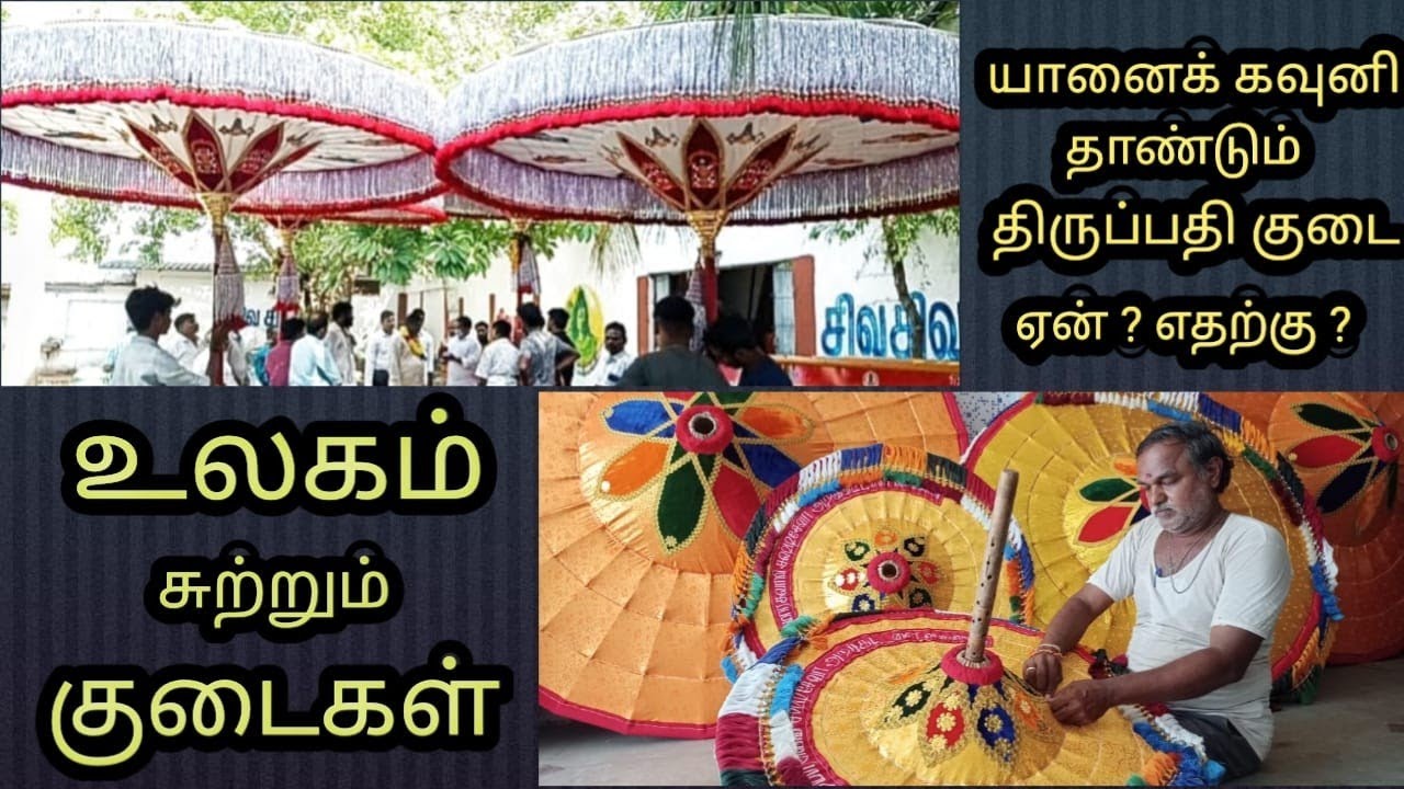 திருப்பதி குடை ஊர்வலம் யானைக் கவுனி | குடைகள் தயாரிப்பு சுவாரஸ்ய தகவல்கள் |Tirpathi Kudai |#PSKviews