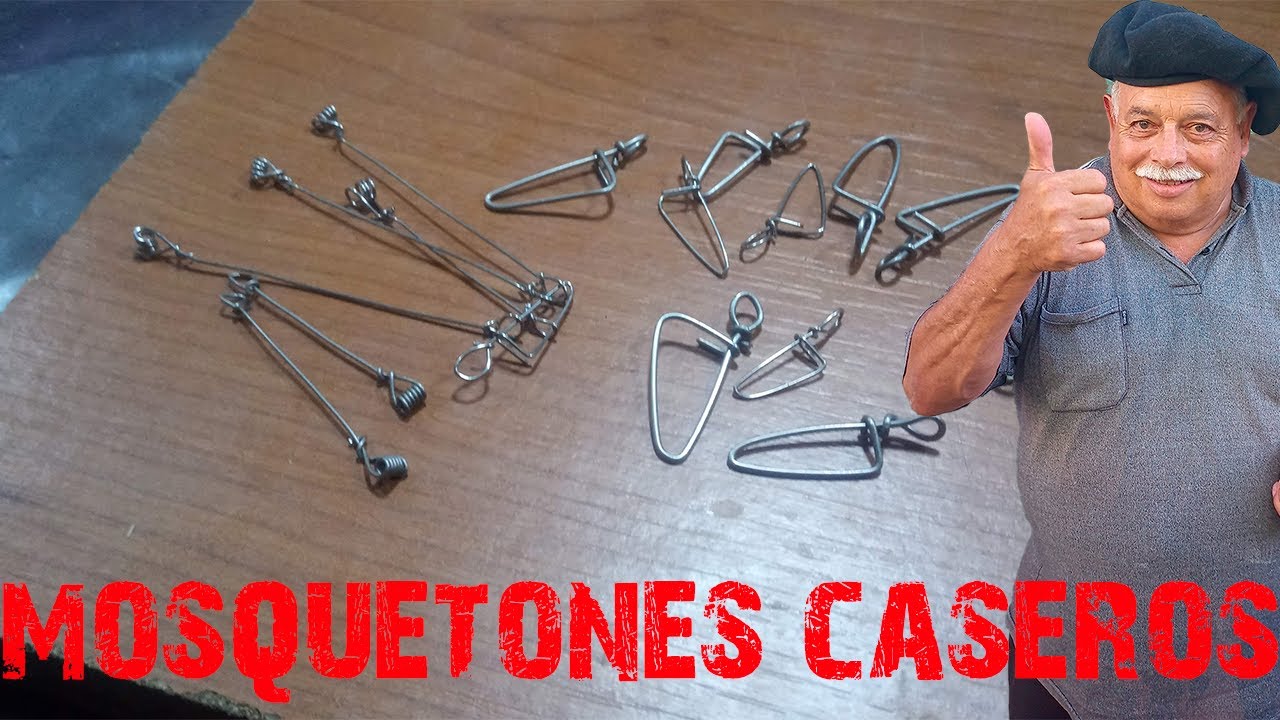 COMO HACER MOSQUETONES CASEROS (fácil y rápidos)
