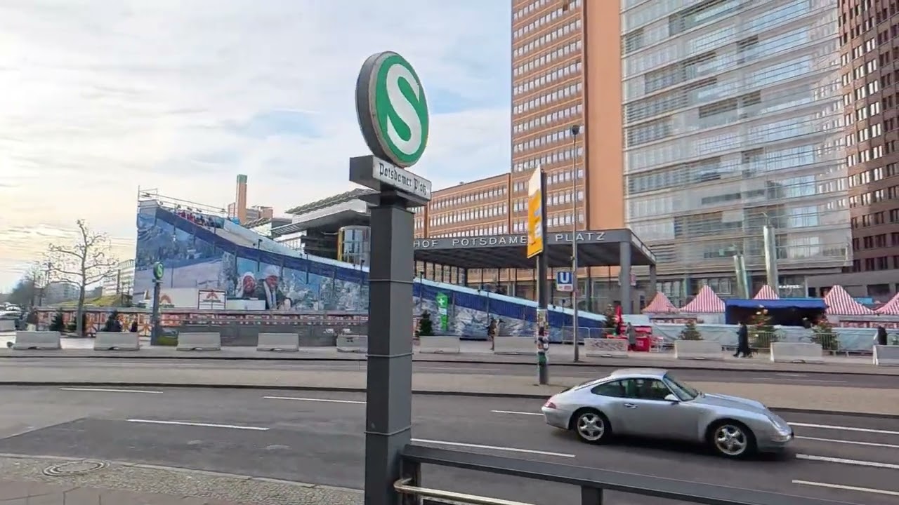 Rodeln auf dem Potsdamer Platz