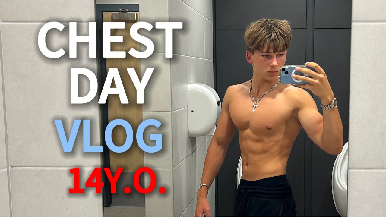 GYM VLOG — День груди с 14-летним будущим бодибилдером
