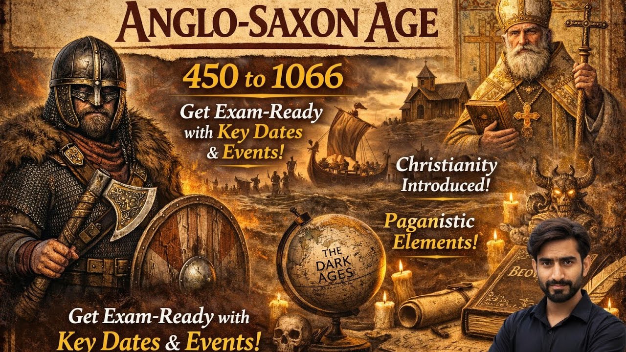 Anglo-Saxon Age Made Easy & Exam Friendly | History, Kings, Manuscripts & Writers