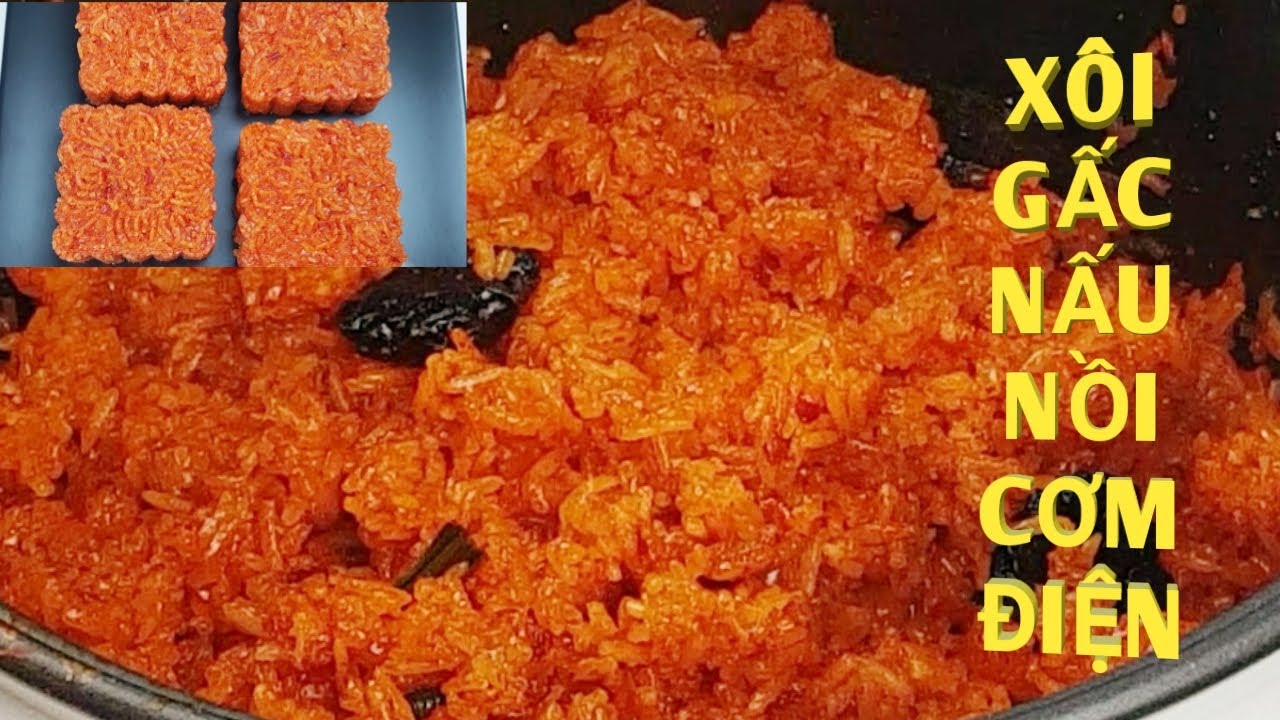 Xôi Gấc/ nấu bằng nồi cơm điện dẻo mềm /vị ngọt vừa béo thơm 